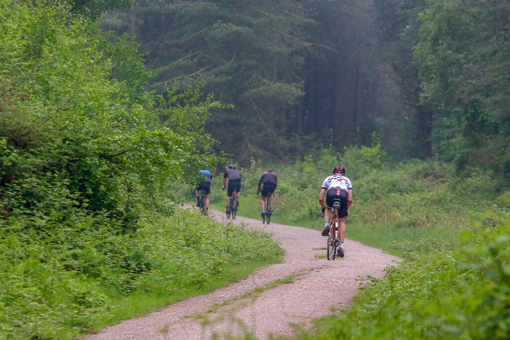 Made of Stone Image showing cyclists